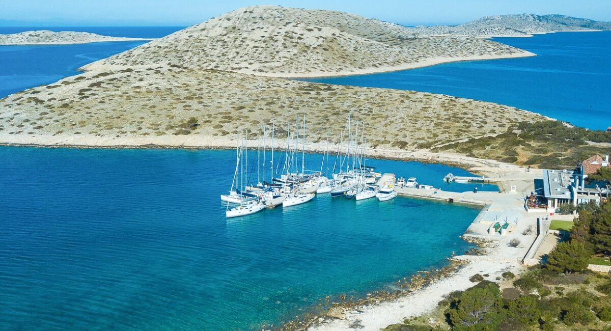 blue water overview in Croatia