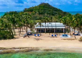 a beachfront villa in the Grenadines