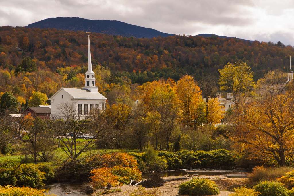 foliage in Stowe, VT