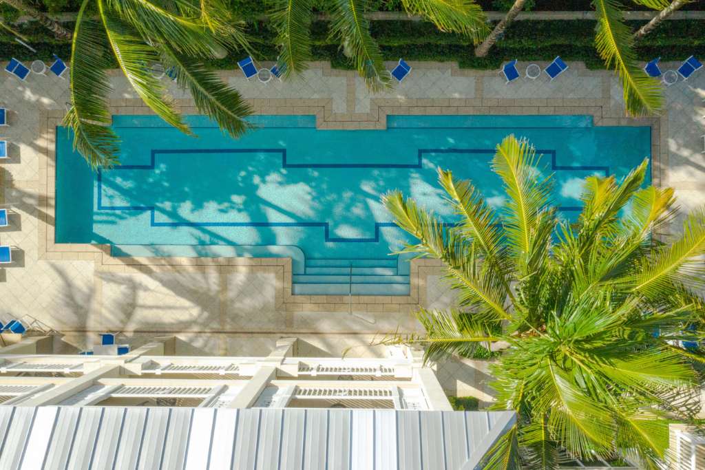 outdoor pool at seagate hotel in Delray Beach Florida 