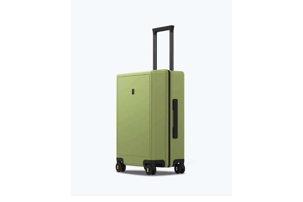 LEVEL8  Carry On Hardside Matte Luggage With 4 Spinner Wheels, Green