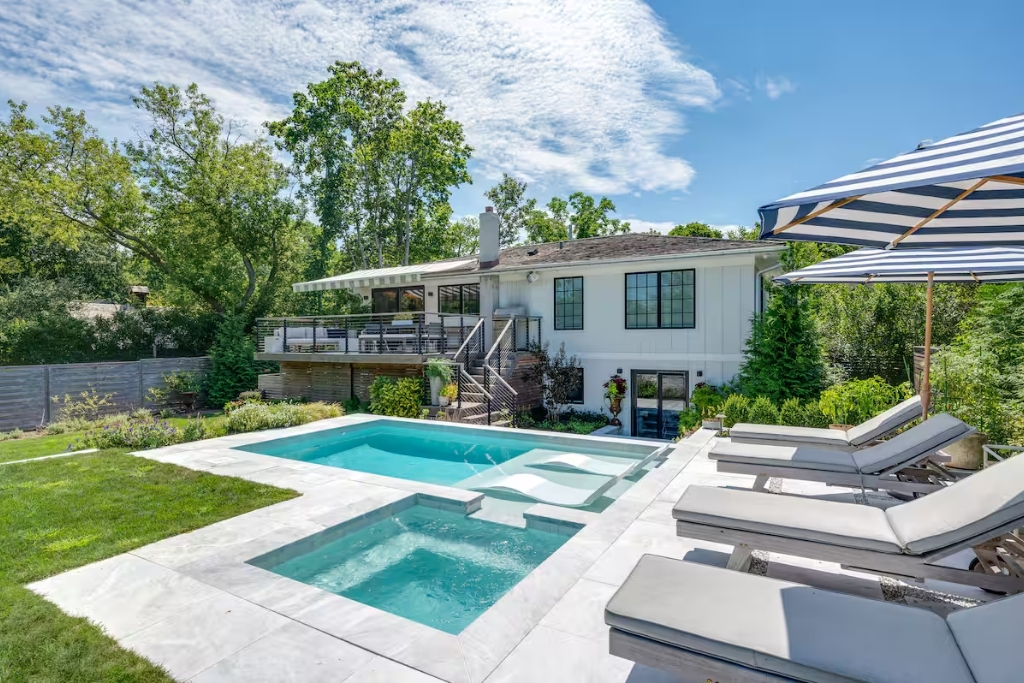 renovated sag harbor home on airbnb with pool