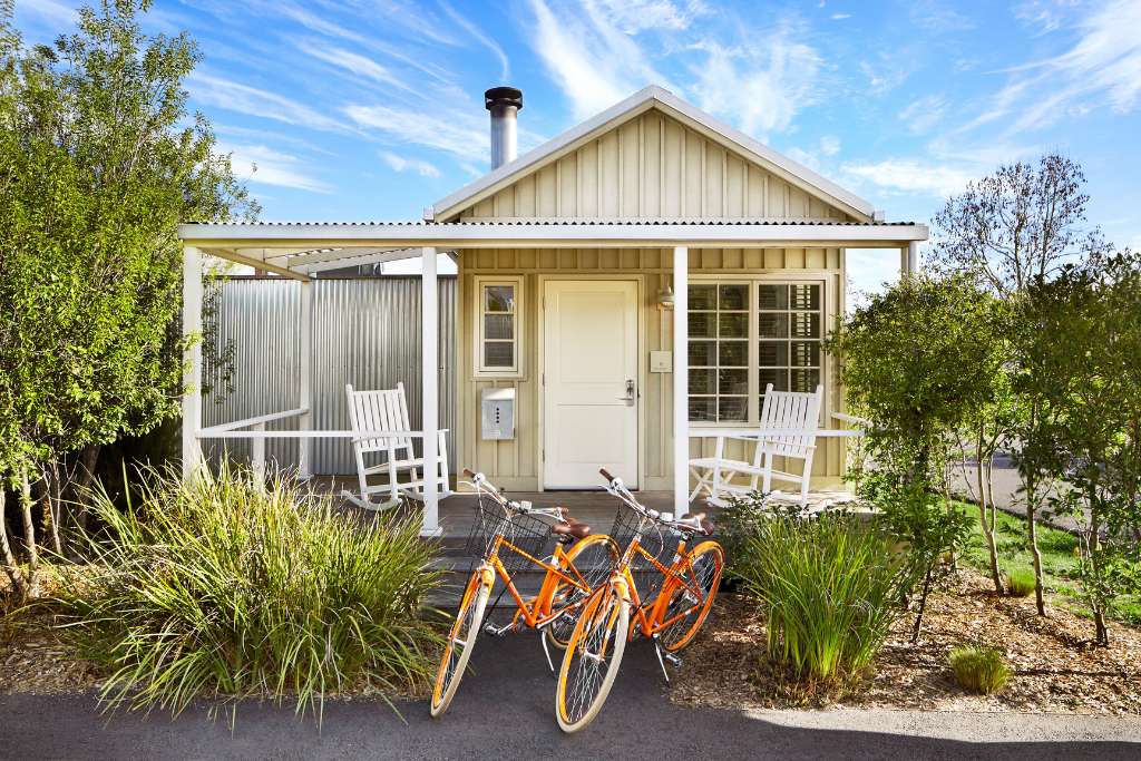 One of the cottages on the Tuscan-inspired Carneros Resort and Spa