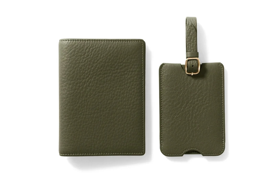 Leatherology Deluxe Luggage Tag and Passport Case