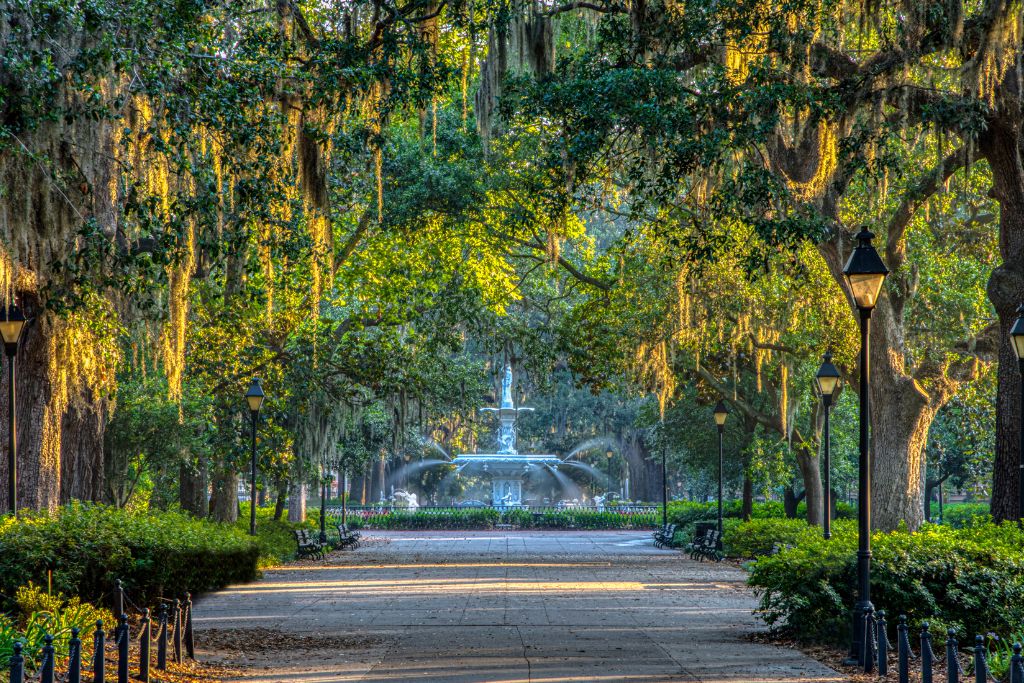 savannah square fountain