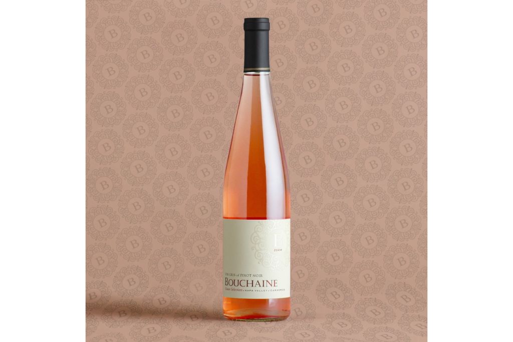 bottle of bouchaine vineyards vin gris