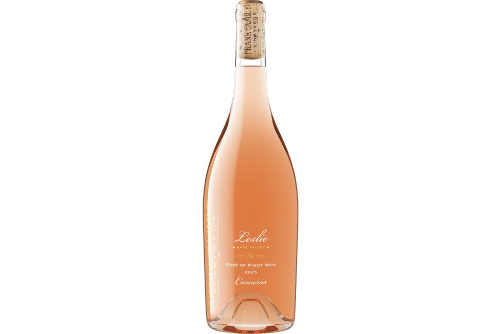 bottle of frank family leslie rose