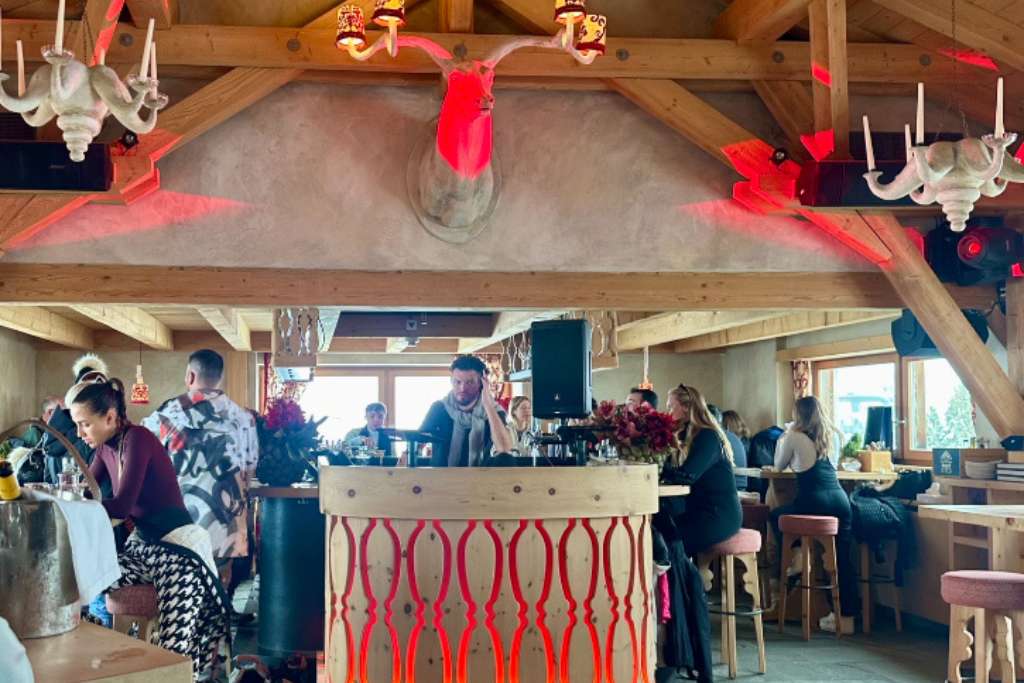 securing a dinner reservation in st moritz is as competitive as snow polo