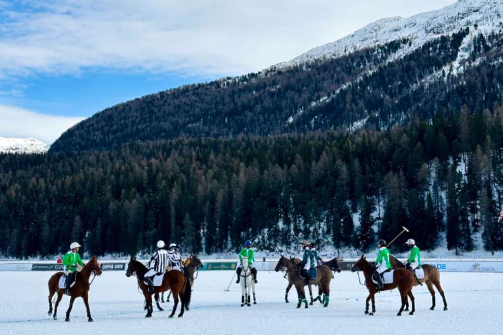 snow polo in st moritz Switzerland