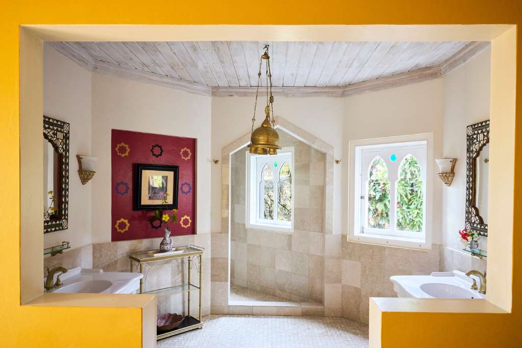 sultan bathroom at toucan hill mustique