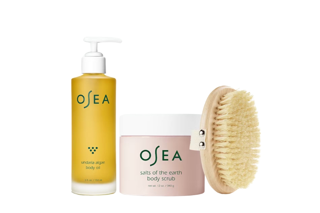exfoliating brush body oil scrub