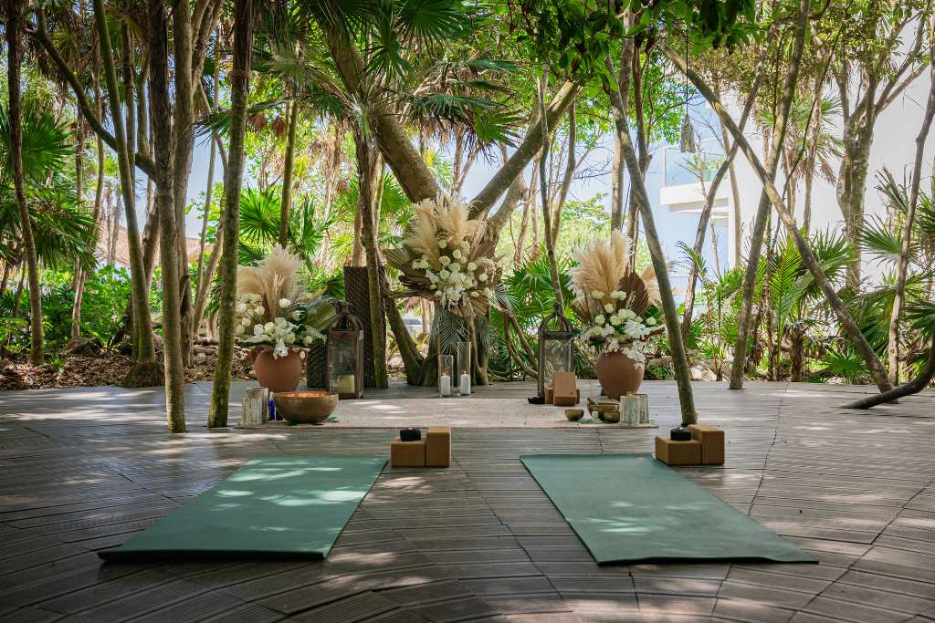 yoga ritual at palmaïa in mexico