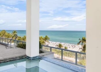 private pool with ocean views in penthouse suite