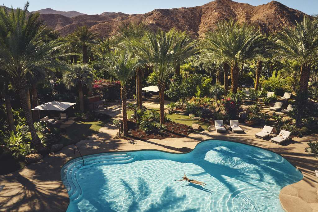 bathing in sound at sensei porcupine creek, rancho mirage, california