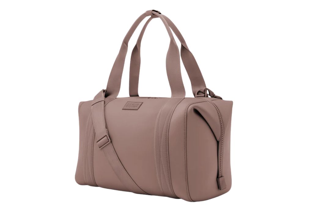 dagne dover carryall tote bag in muted mauve 