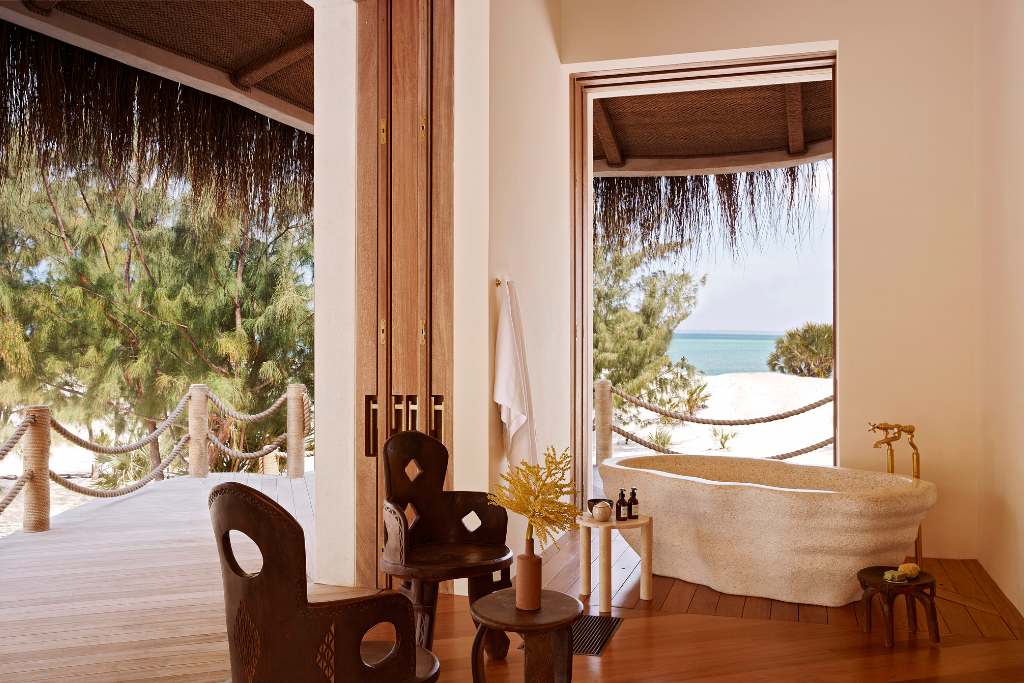 ocean view at kisawa sanctuary in mozambique