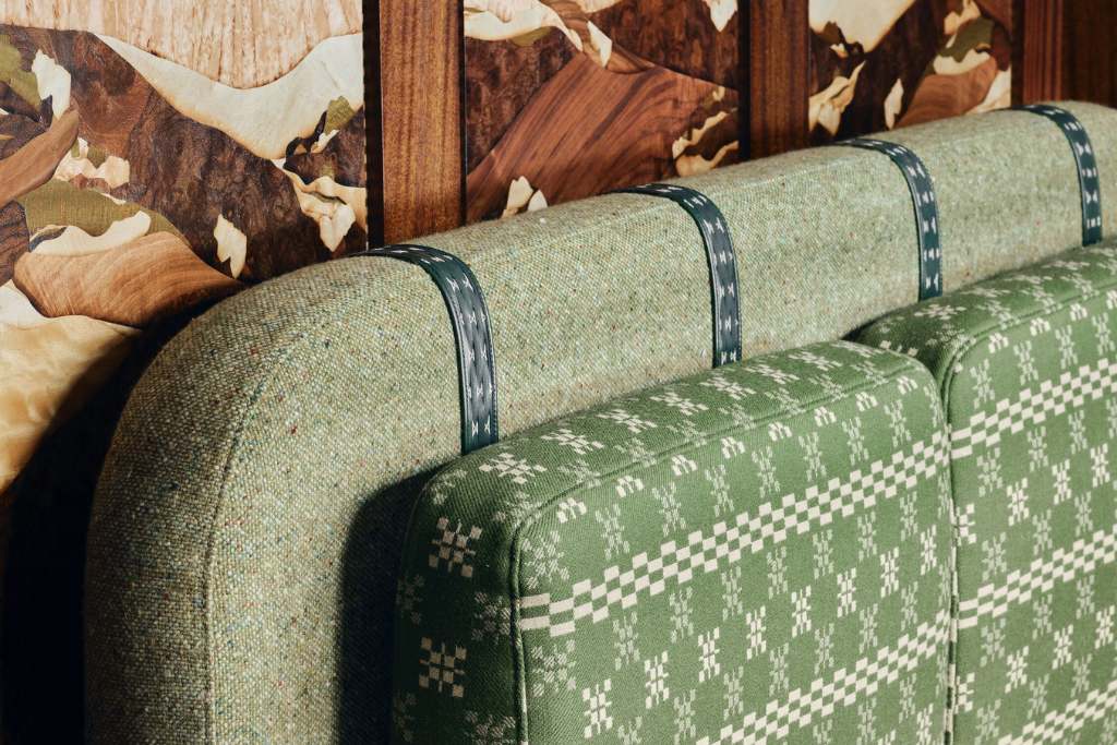 details and fabrics on the belmond royal scotsman