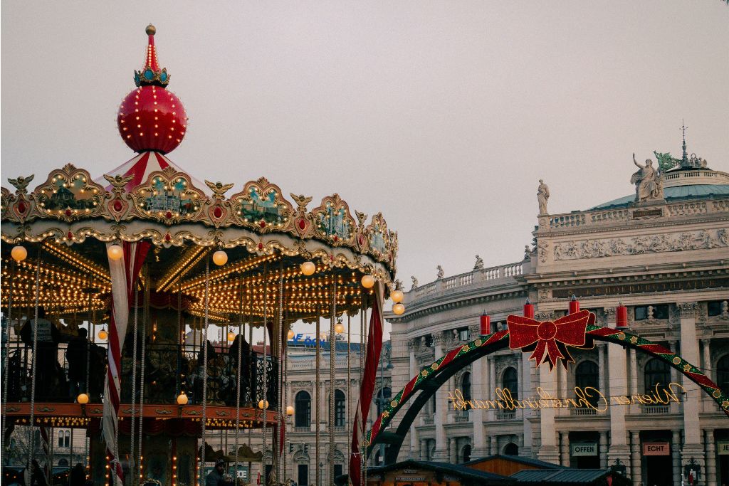 Carousel in from of Vienna City Hall