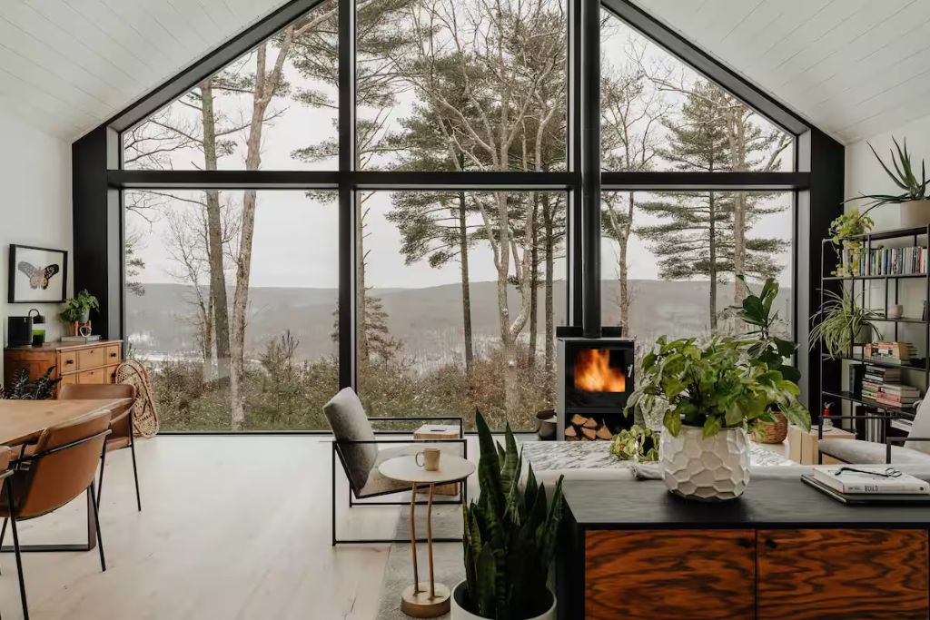 aigle noir aframe luxury chalet airbnb poconos pennsylvania