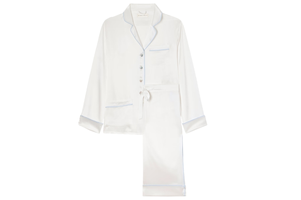 ivory silk pjs olivia von halle