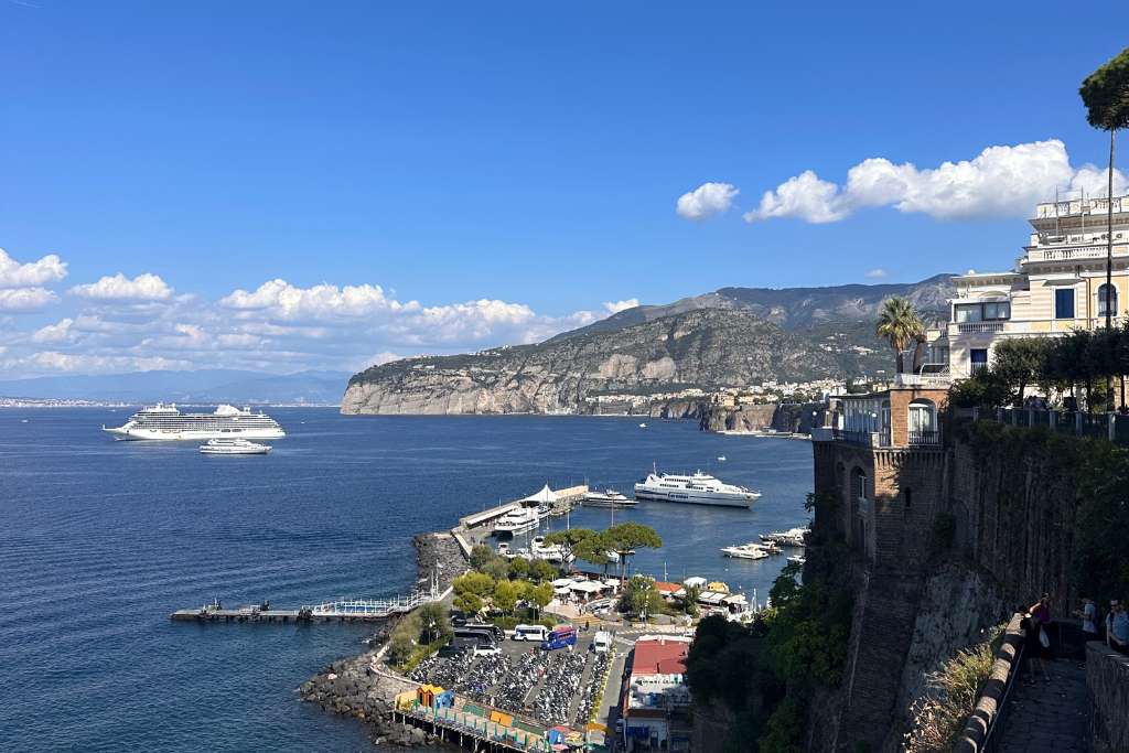 view from the terrace at grand hotel excelsior vittoria
