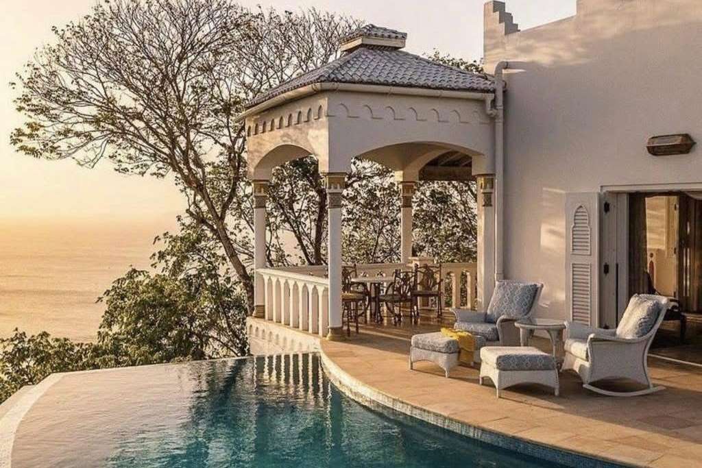 private plunge pool, toucan hill, mustique island