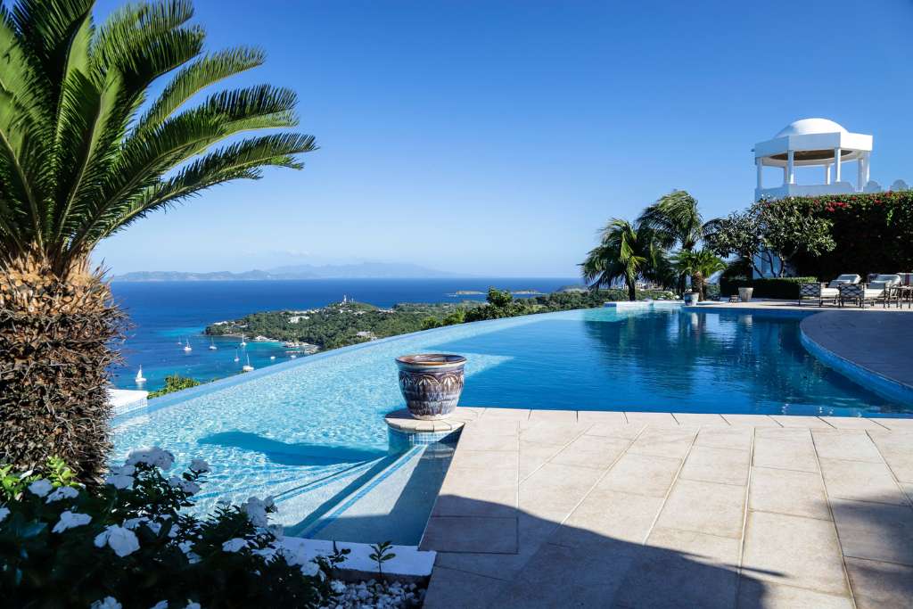 pool with a view, toucan hill mustique island