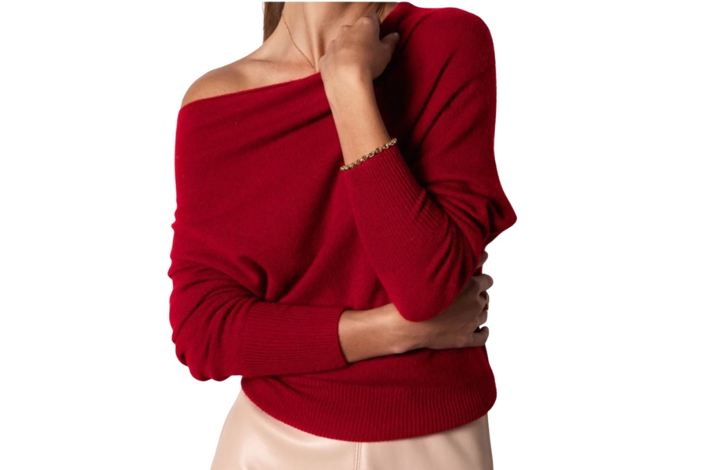 off the shoulder sweater