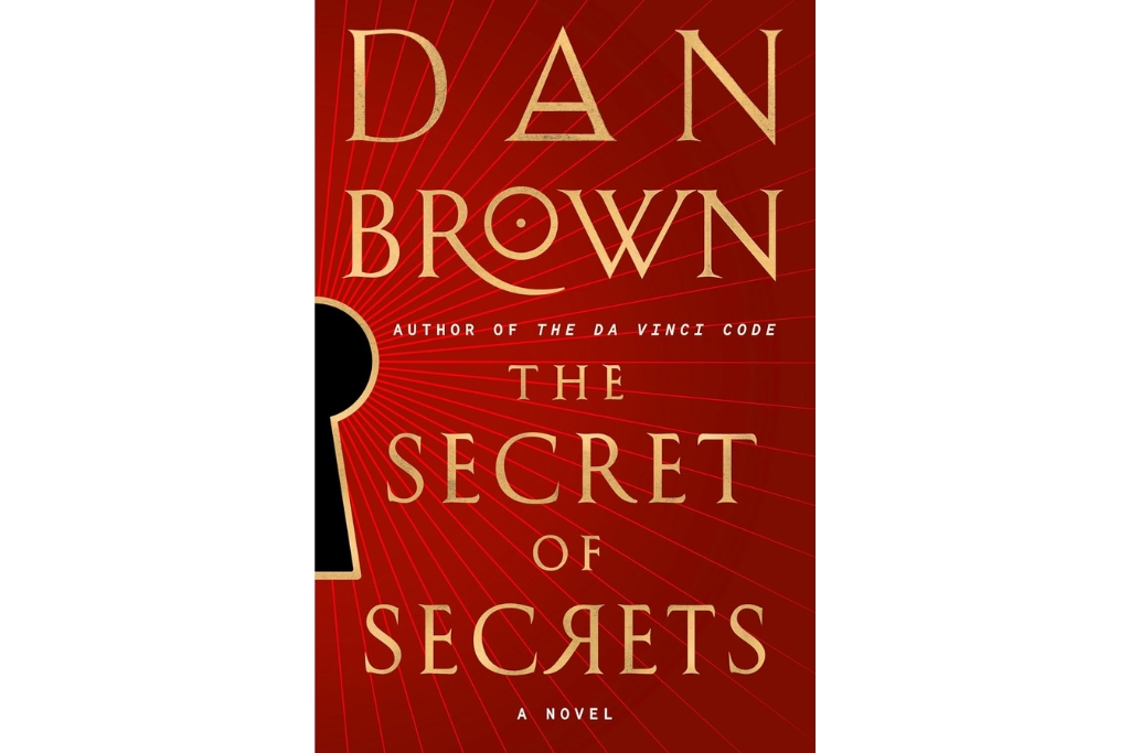 cover of the secret of secrets with a red background and gold writing 