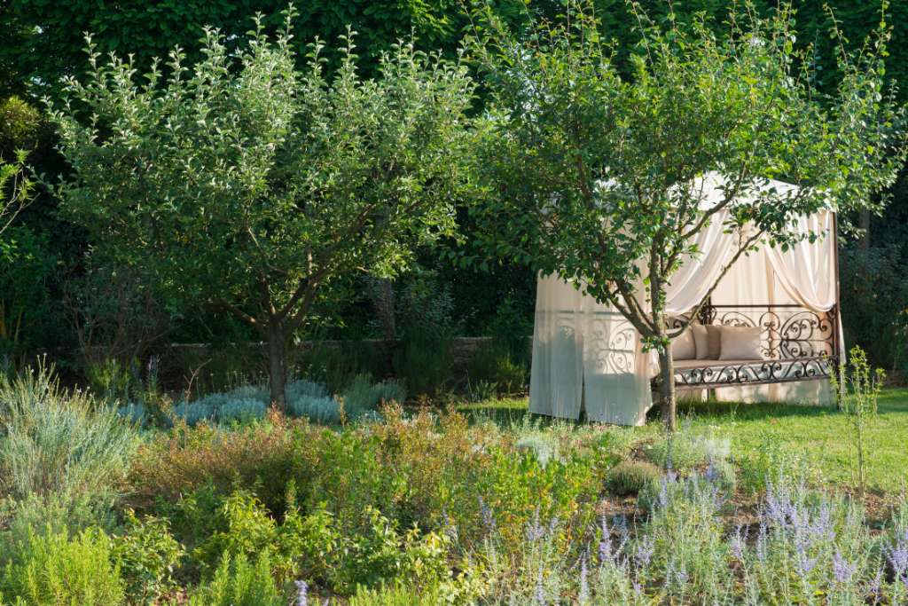 garden cabana at borgo san pietro in tuscany