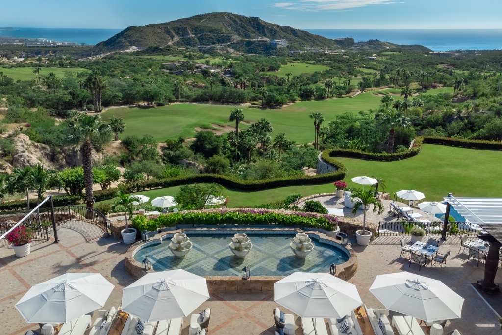 terrace view of the greens