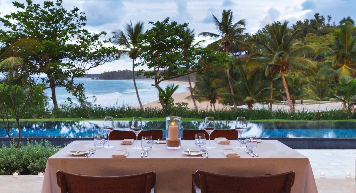 dominican republic private beach dining