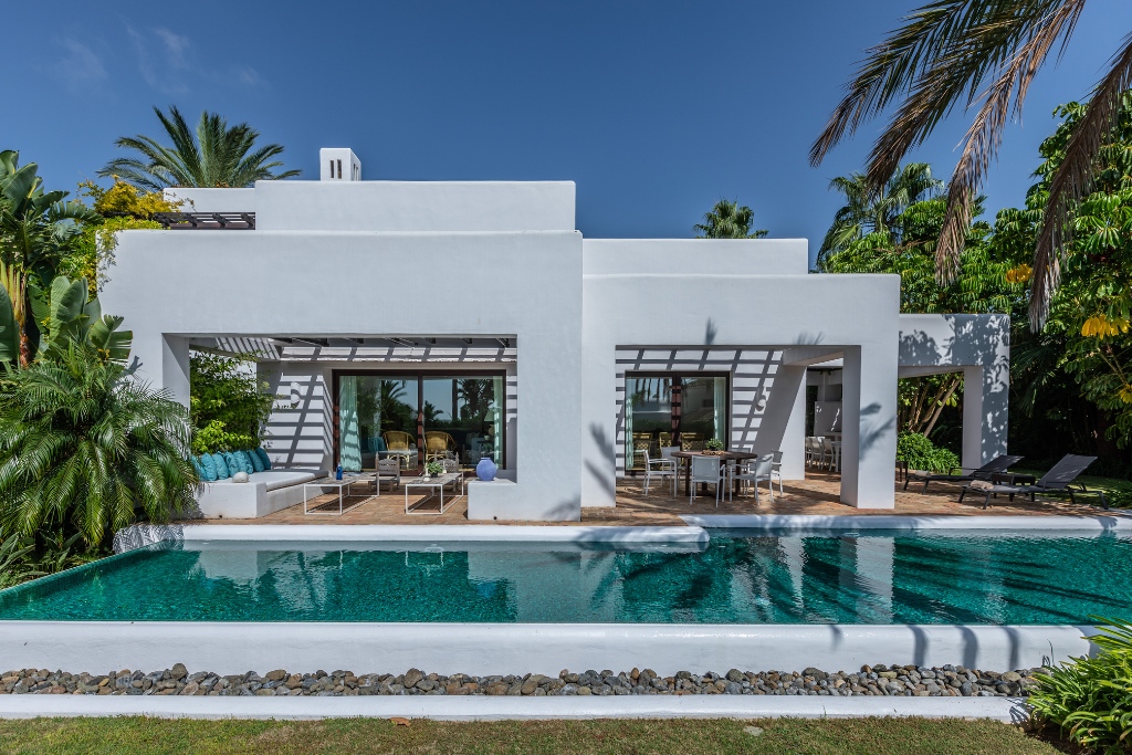 private villa with pool and patio at finca cortesin in marbella
