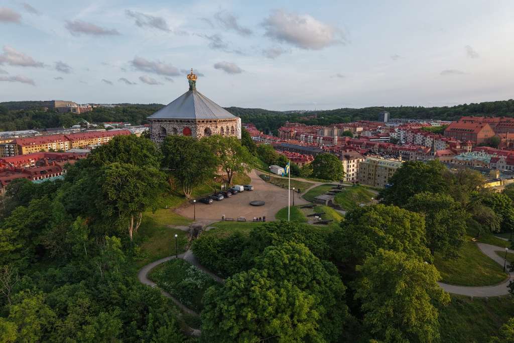 leafy city of gothenburg in western sweden