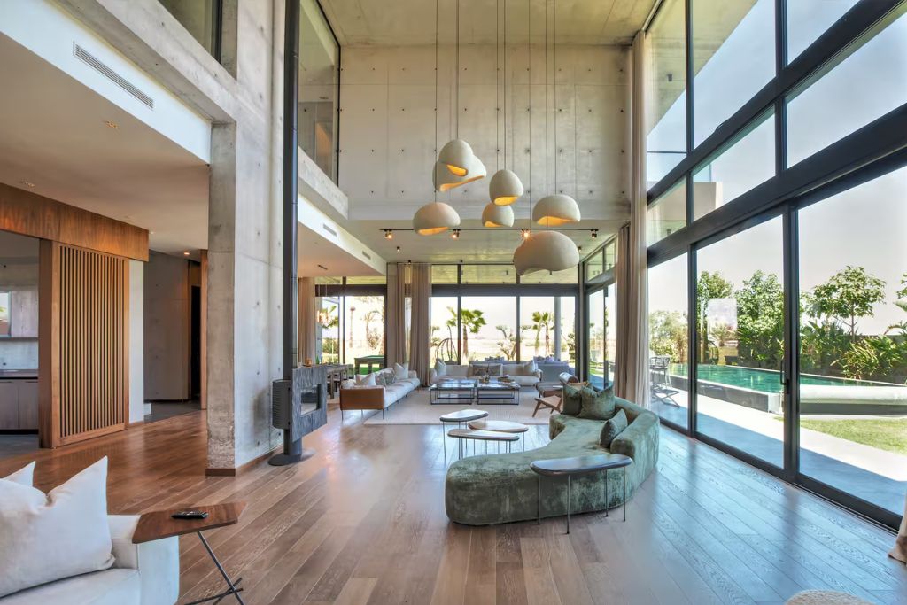 morocco airbnb living room and outdoor space 