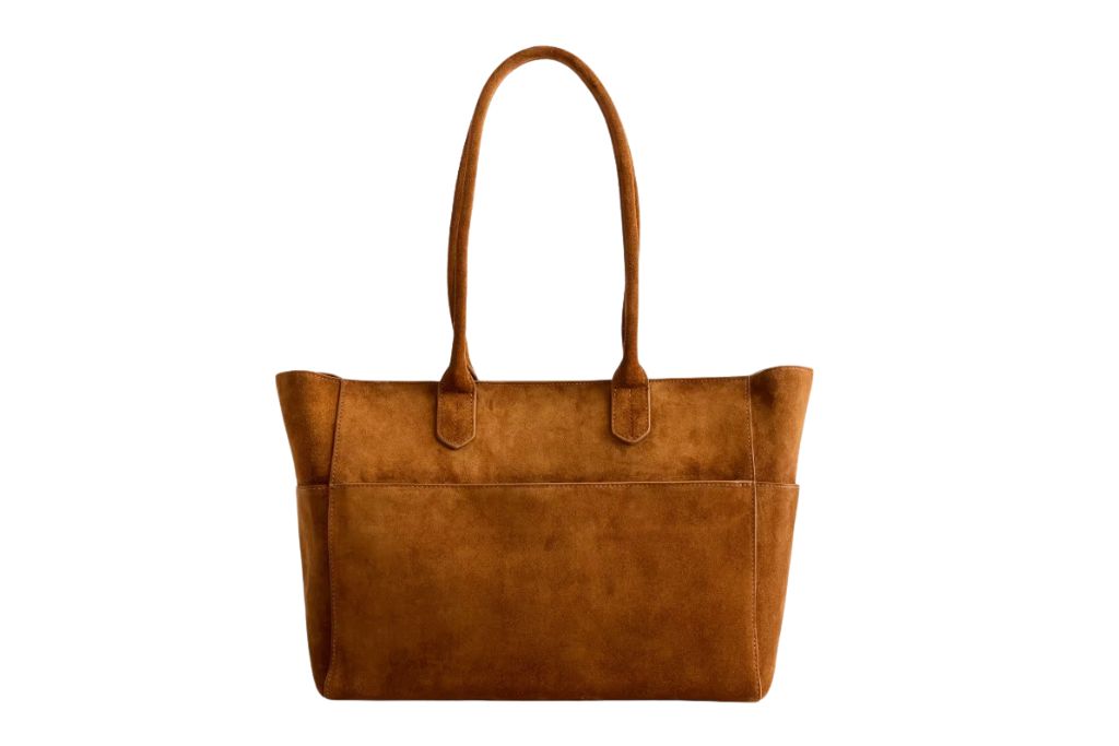quince suede tote bag 