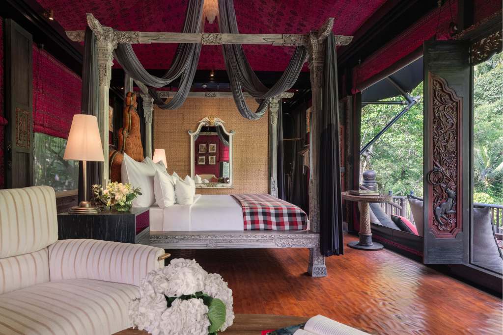 interior room at capella ubud