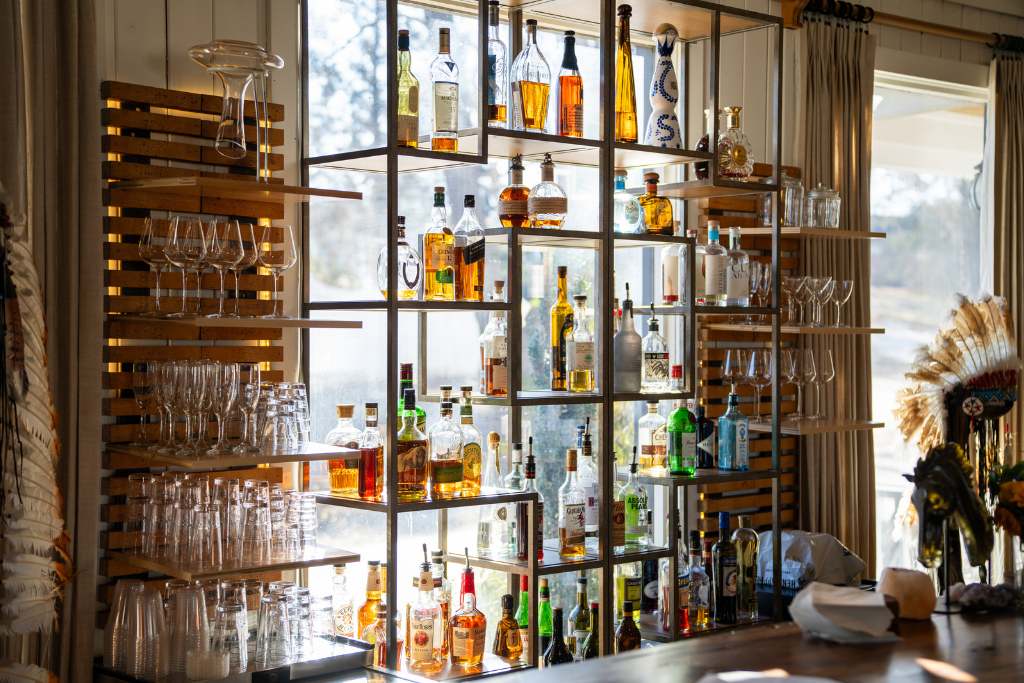 bar at the horse shoe farm in north carolina