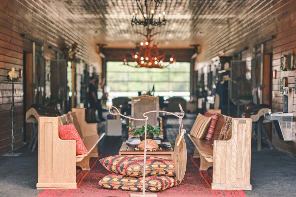 stable spa at the horseshoe farm was once home to live horses