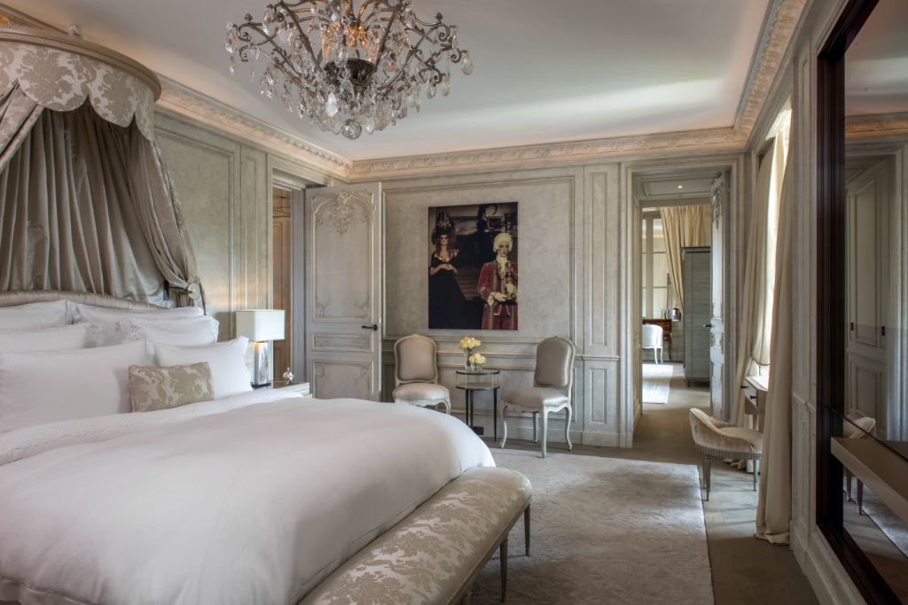 bedroom suite at hôtel de crillon, a rosewood hotel in paris, france