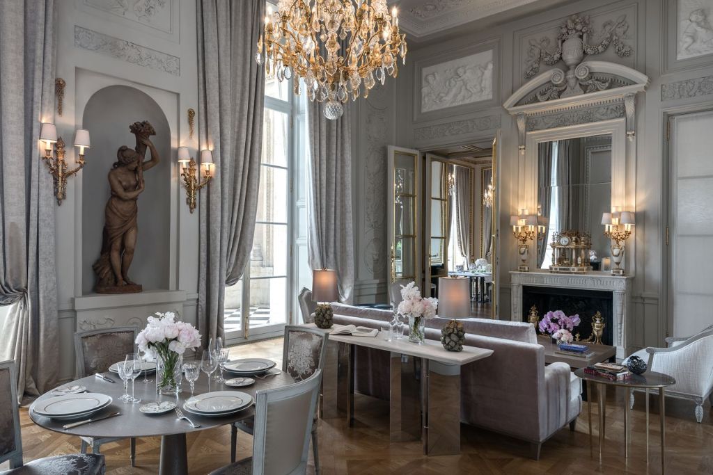 a suite at hôtel de crillon, a rosewood hotel