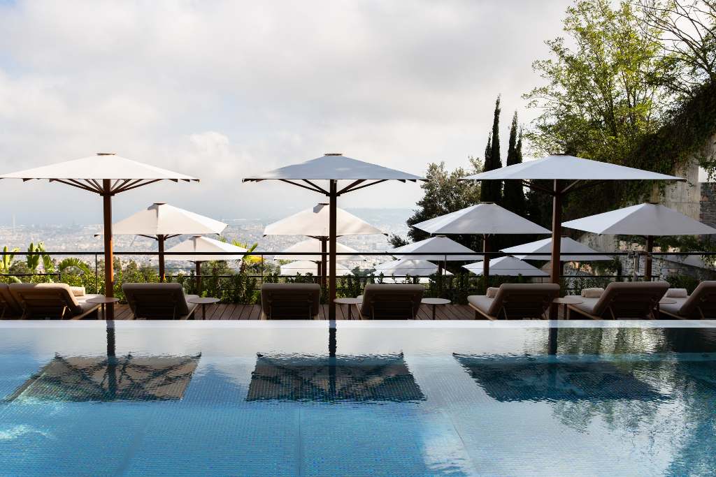 pool area at mett barcelona