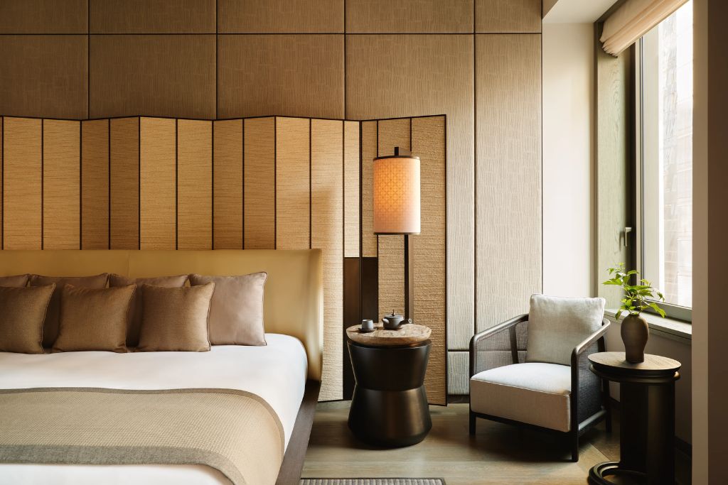 aman hotel suite close up