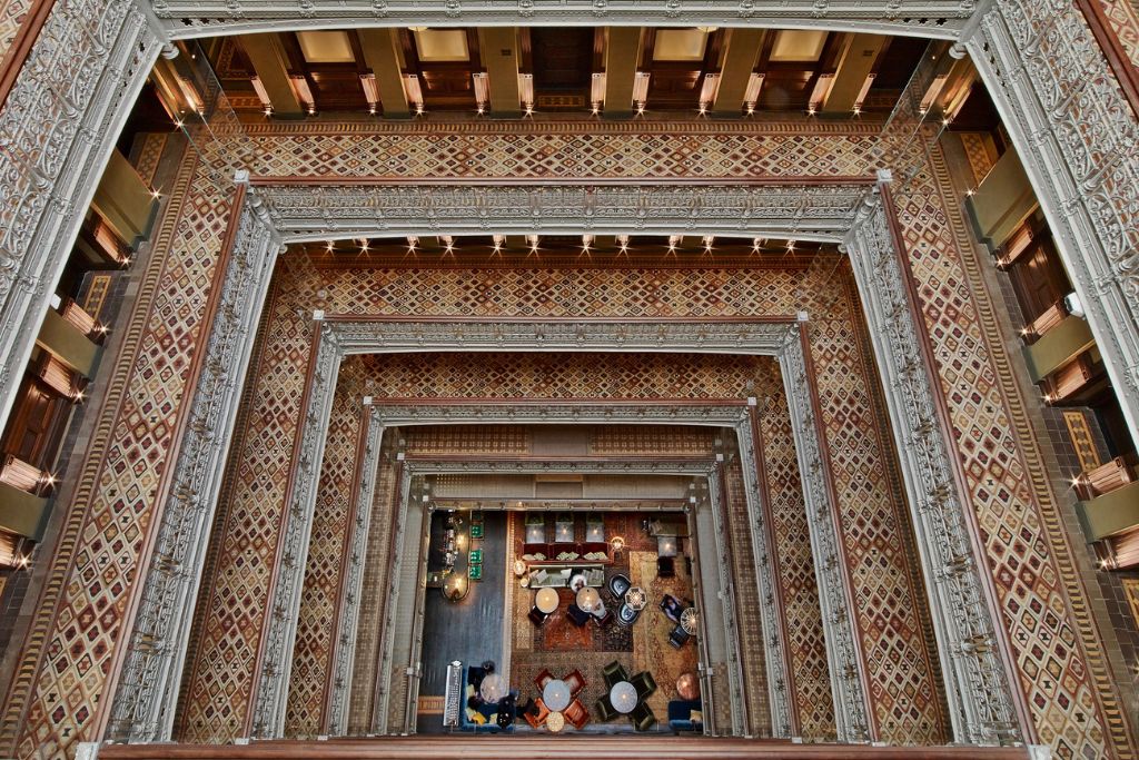 the beekman hotel stylish and stunning nine story Victorian atrium