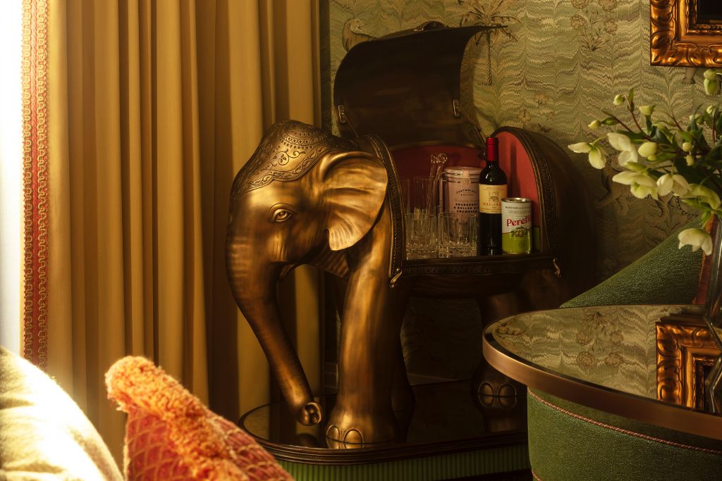 elephant statue details at broadwick soho new york 