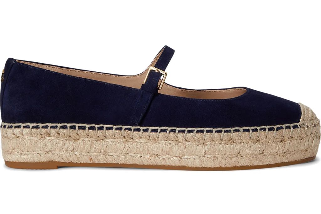 Lauren Ralph Lauren Luize Mary Jane Platform Espadrilles