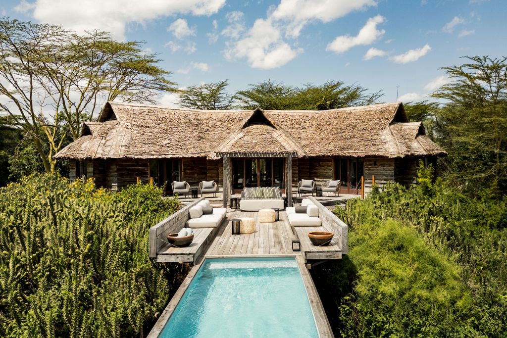 villa with private plunge pool at segera retreat in Kenya