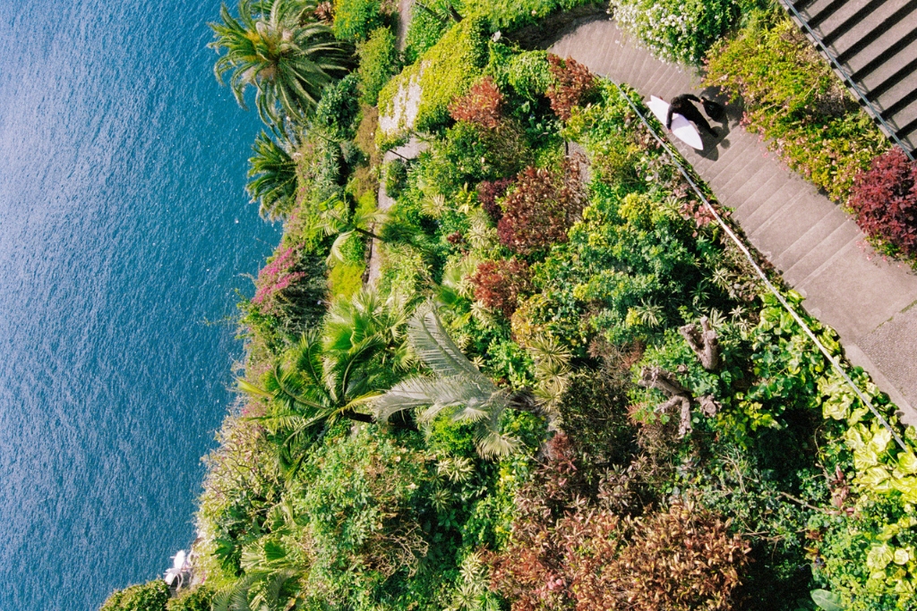 surfer at reid's palace in madeira