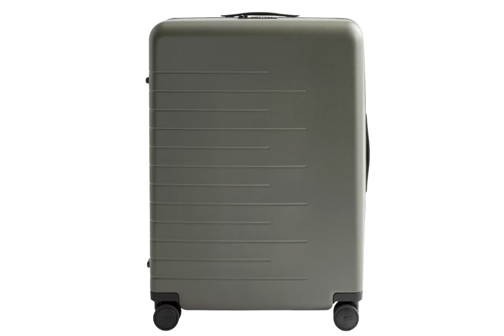 large green suitcase