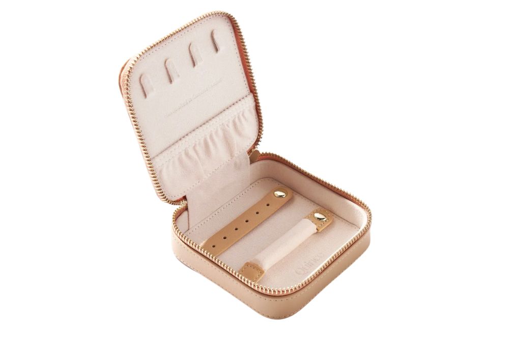 opened nude jewelry box